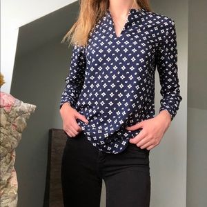 Lauren by Ralph Lauren patterned blouse